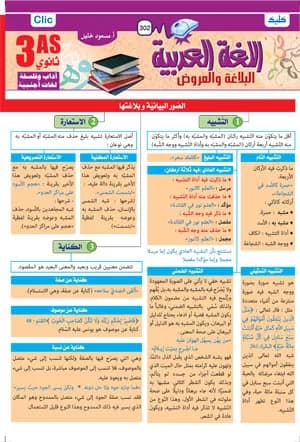 3AS / اللغة العربية - البلاغة والعروض - شعبة آداب