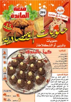 حلويات إقتصادية حلويات بالمربى أو الشكلاطة