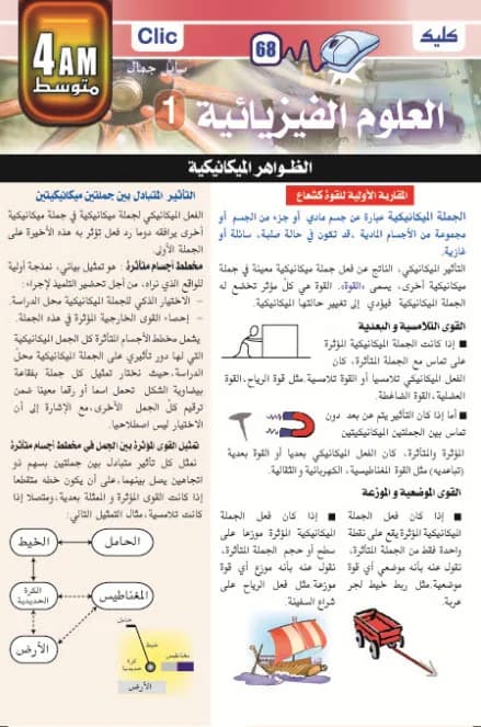 العلوم الفيزيائية 4 متوسط ج1